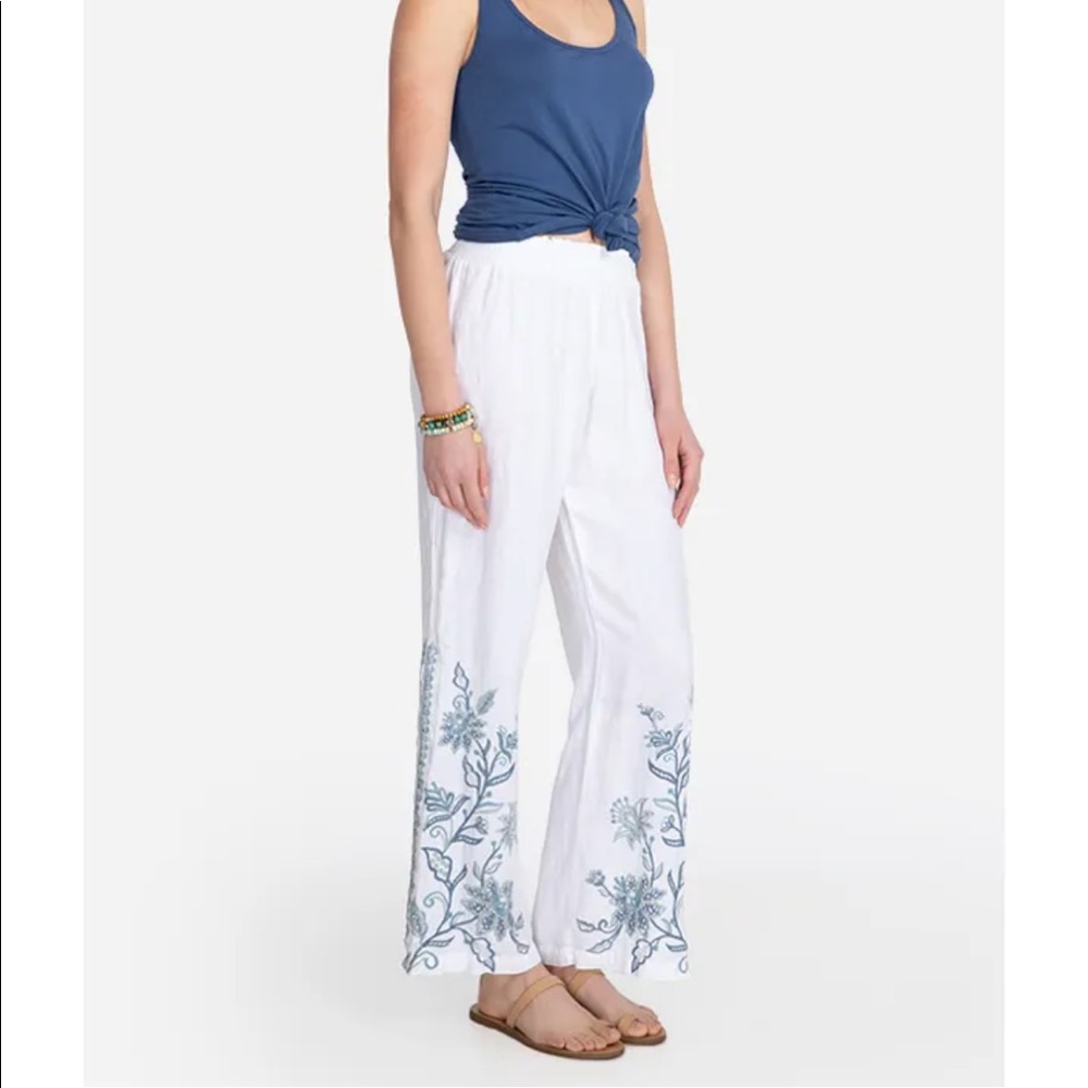 Johnny Was - MAIKE SIDE SLIT PALAZZO PANT - Size XS